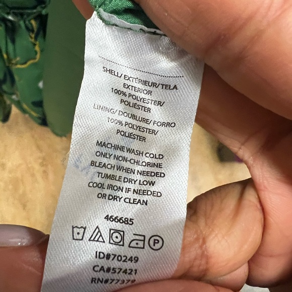 Ann Taylor Green Floral Mini Dress - Picture 7 of 8